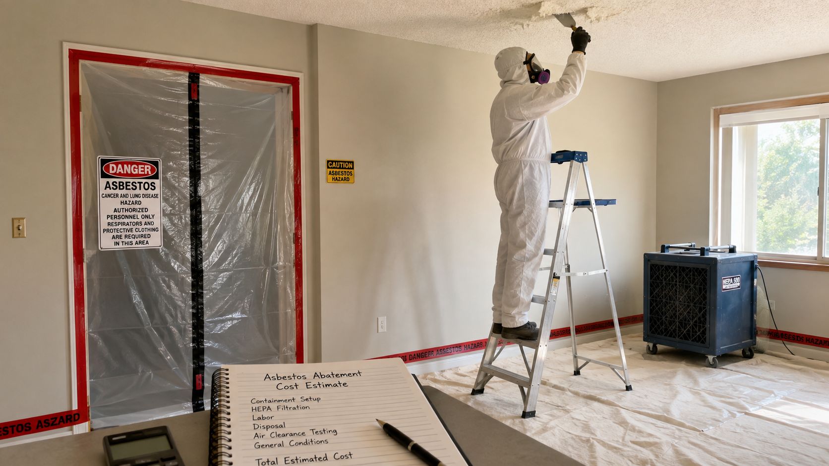 You are currently viewing Popcorn Ceiling Asbestos Abatement Cost: What You Really Pay